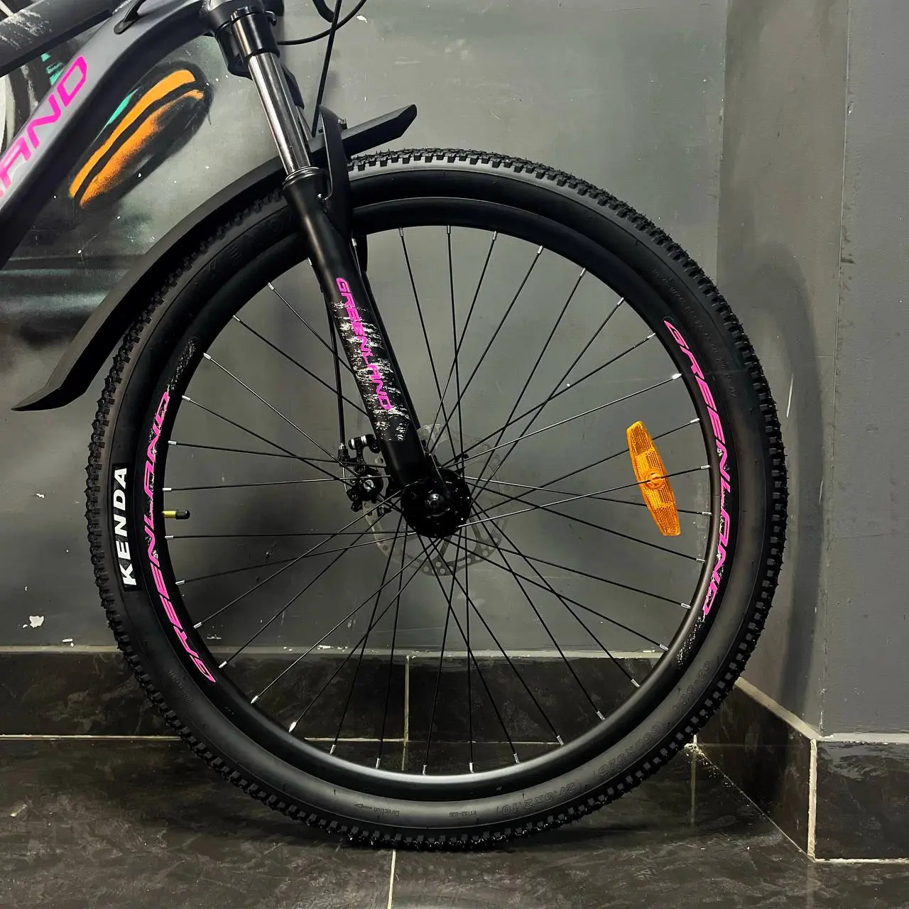 Велосипед Greenland Demetra 27.5 2.0 черный-розовый  2