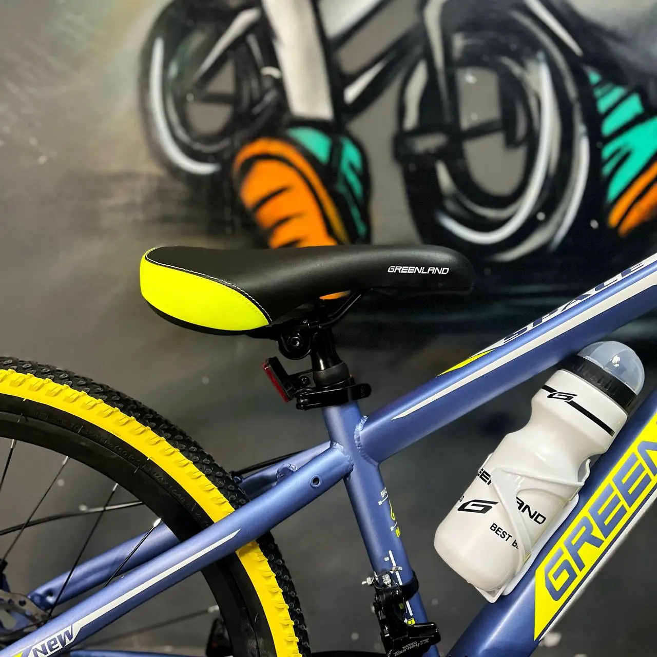 Велосипед Greenland Space 24 серый-желтый 2