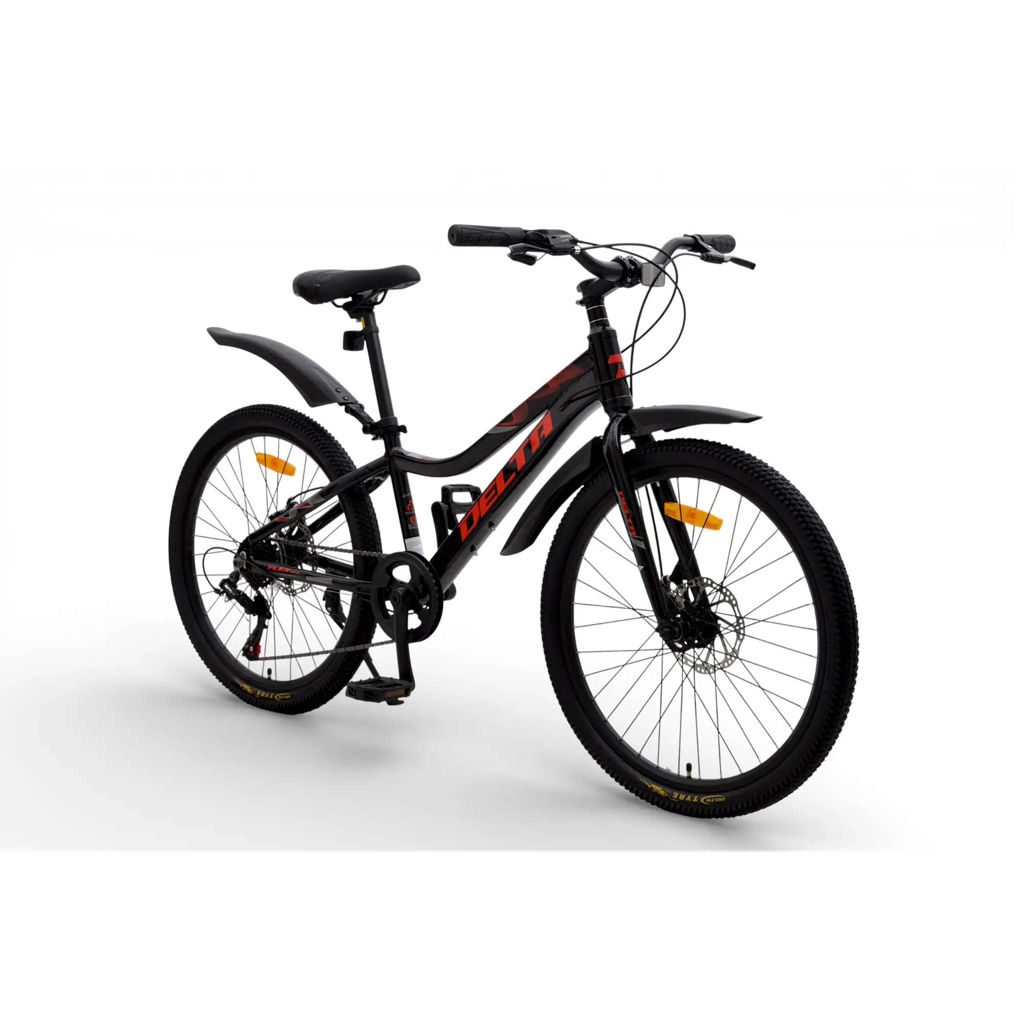 Велосипед Delta Flex Pro 24 чёрно-красный 1