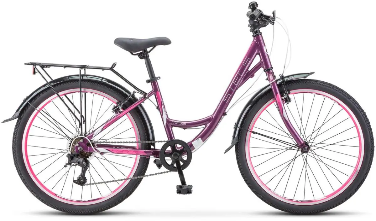 Stels Miss 4300 V 24 фиолетовый/розовый 1