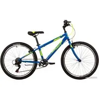 Велосипед Novatrack Racer 2023 24SHV.RACER.14DBL23 (синий) 1
