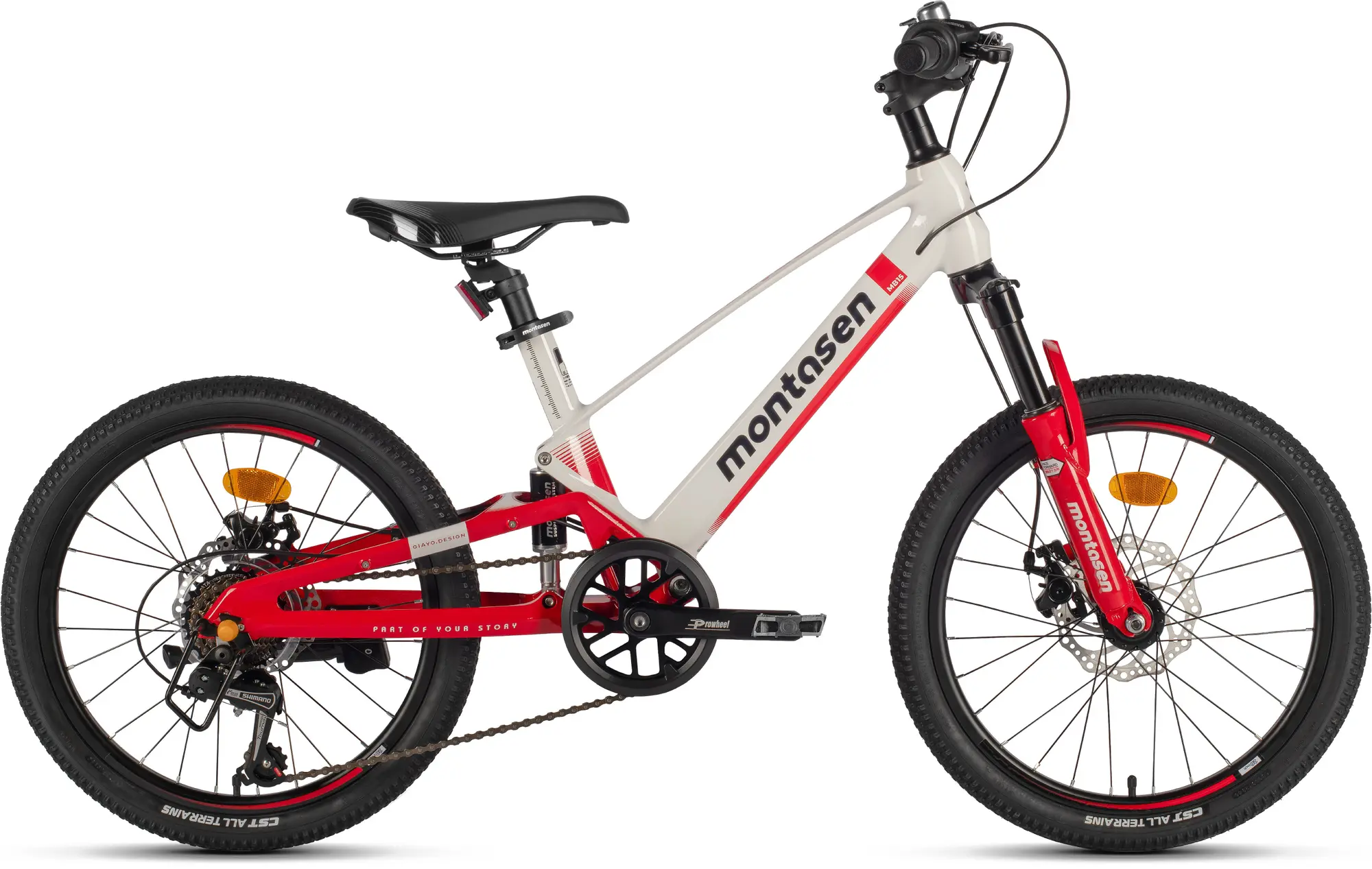 Велосипед Montasen MB15-22RD белый-красный 1