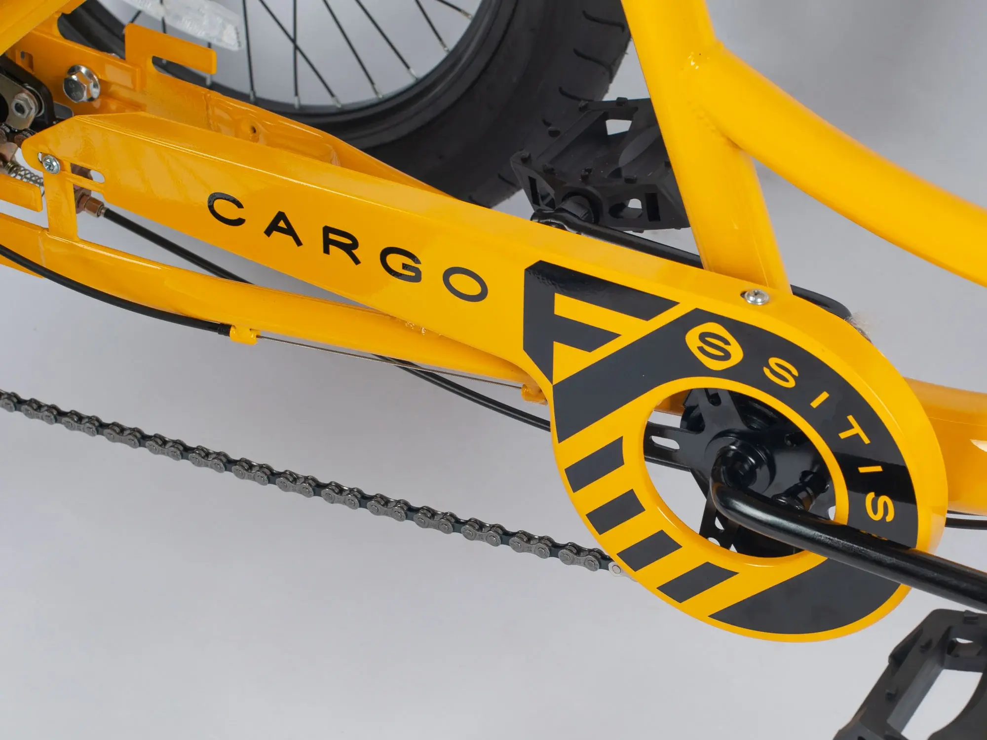 Велосипед трехколесный SITIS CARGO рикша FAT 20 steel Yellow-Black 1