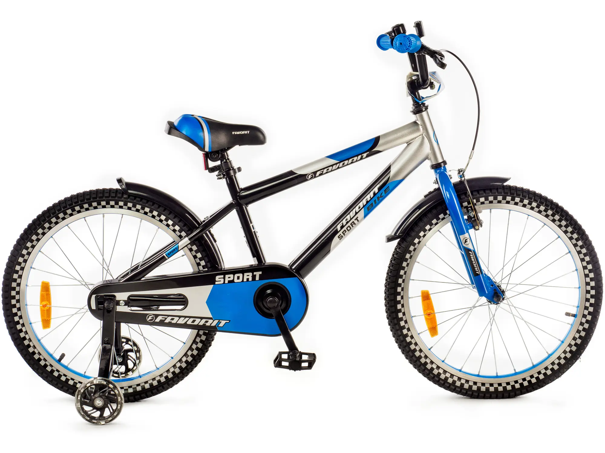 Детский велосипед Favorit Sport 20 черный-синий 1