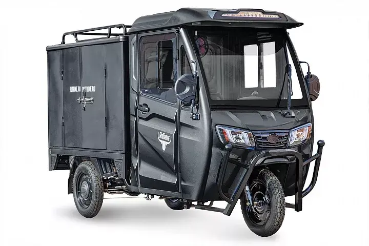 Грузовой электротрицикл Rutrike КАРГО Кабина Дуал Черный матовый 1