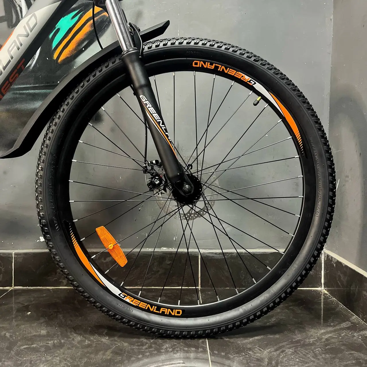 Велосипед Greenland Everest 1.0 27.5 серый-оранжевый 1