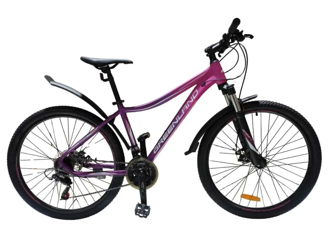 Велосипед Greenland Demetra 27.5 фиолетовый-розовый  1