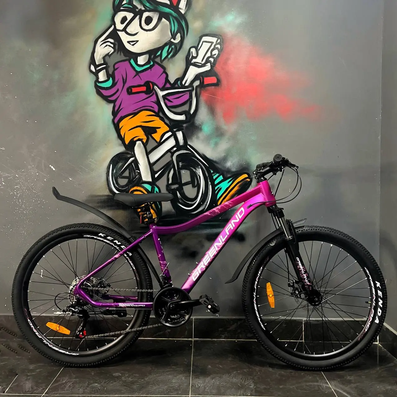 Велосипед Greenland Demetra Pro 26 фиолетовый-розовый 1