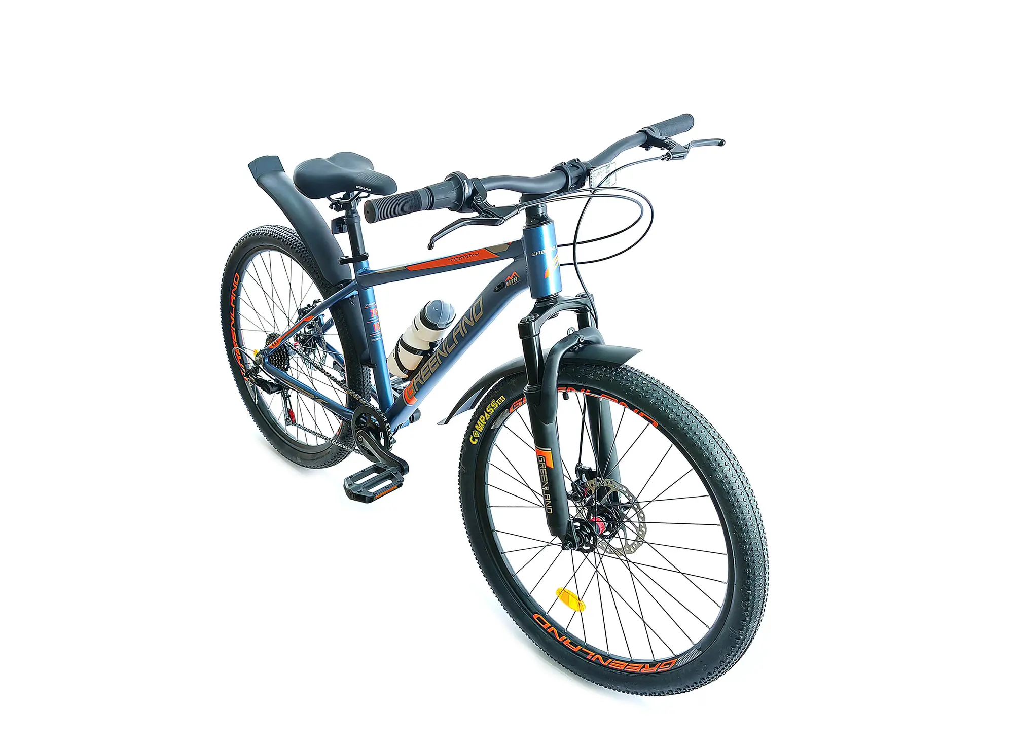 Велосипед Greenland Tommy 26 7S синий-оранжевый 1