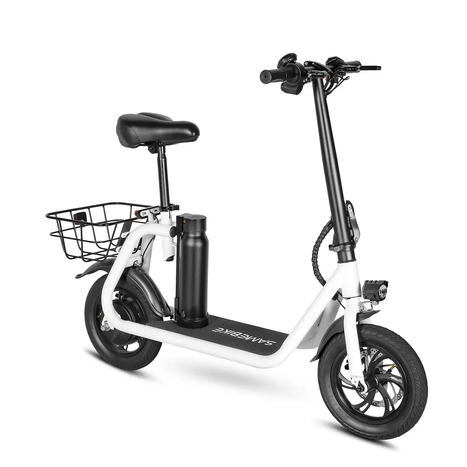 Электросамокат SameBike Comfort  белый 1