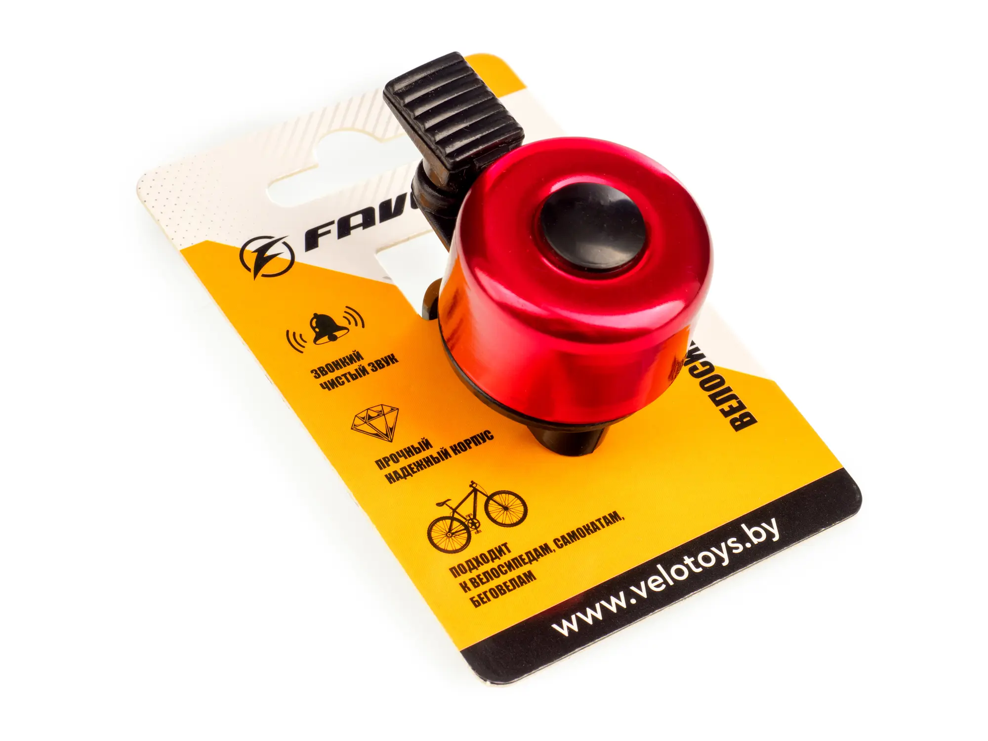 Звонок велосипедный 35 мм TD-1004RD 1