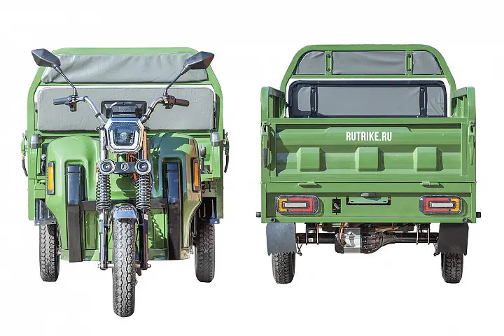 Грузовой электротрицикл Rutrike Маяк 1600 60V1000W	темно-зеленый 1