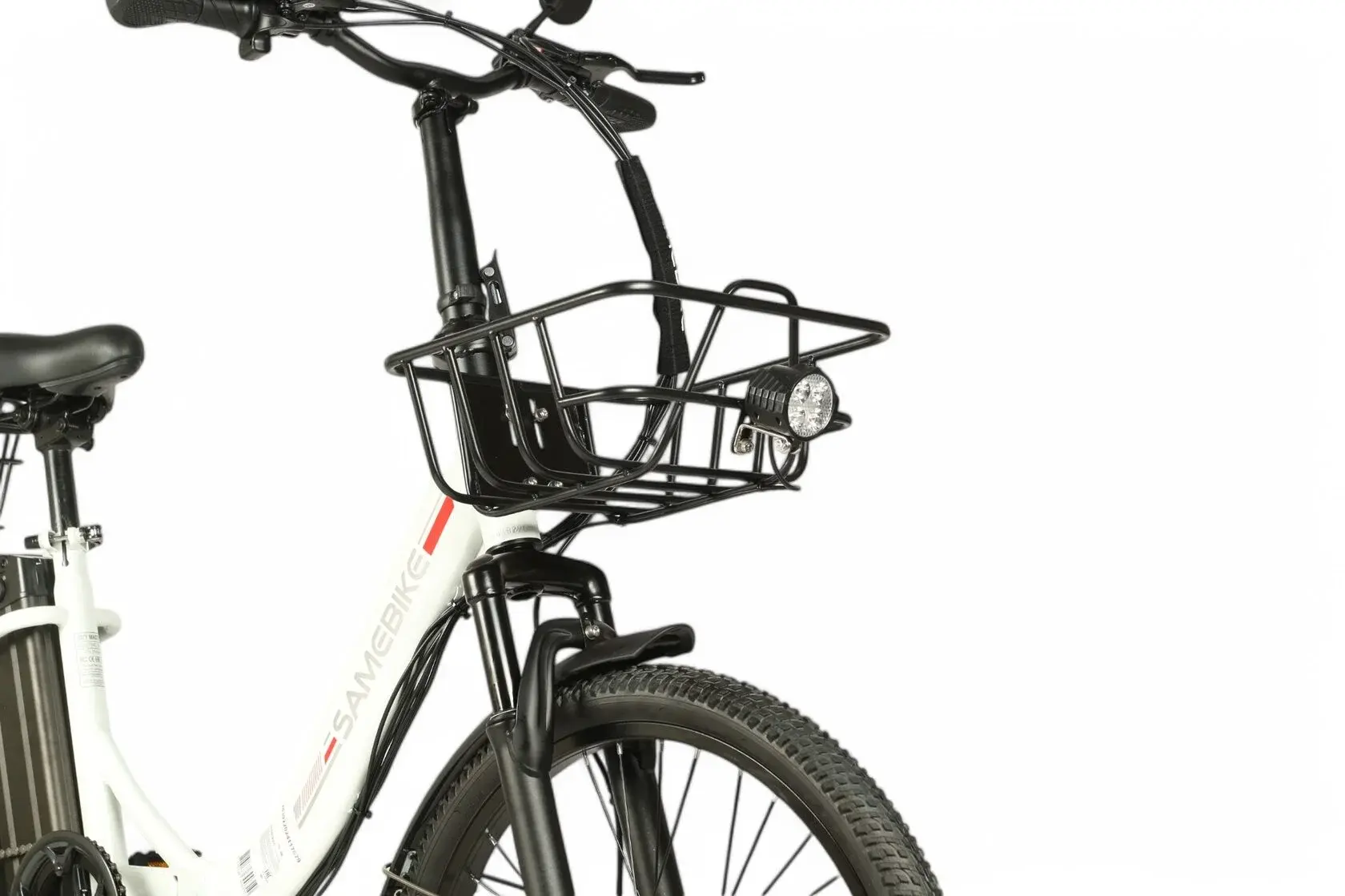 Электровелосипед SameBike City Master белый 1