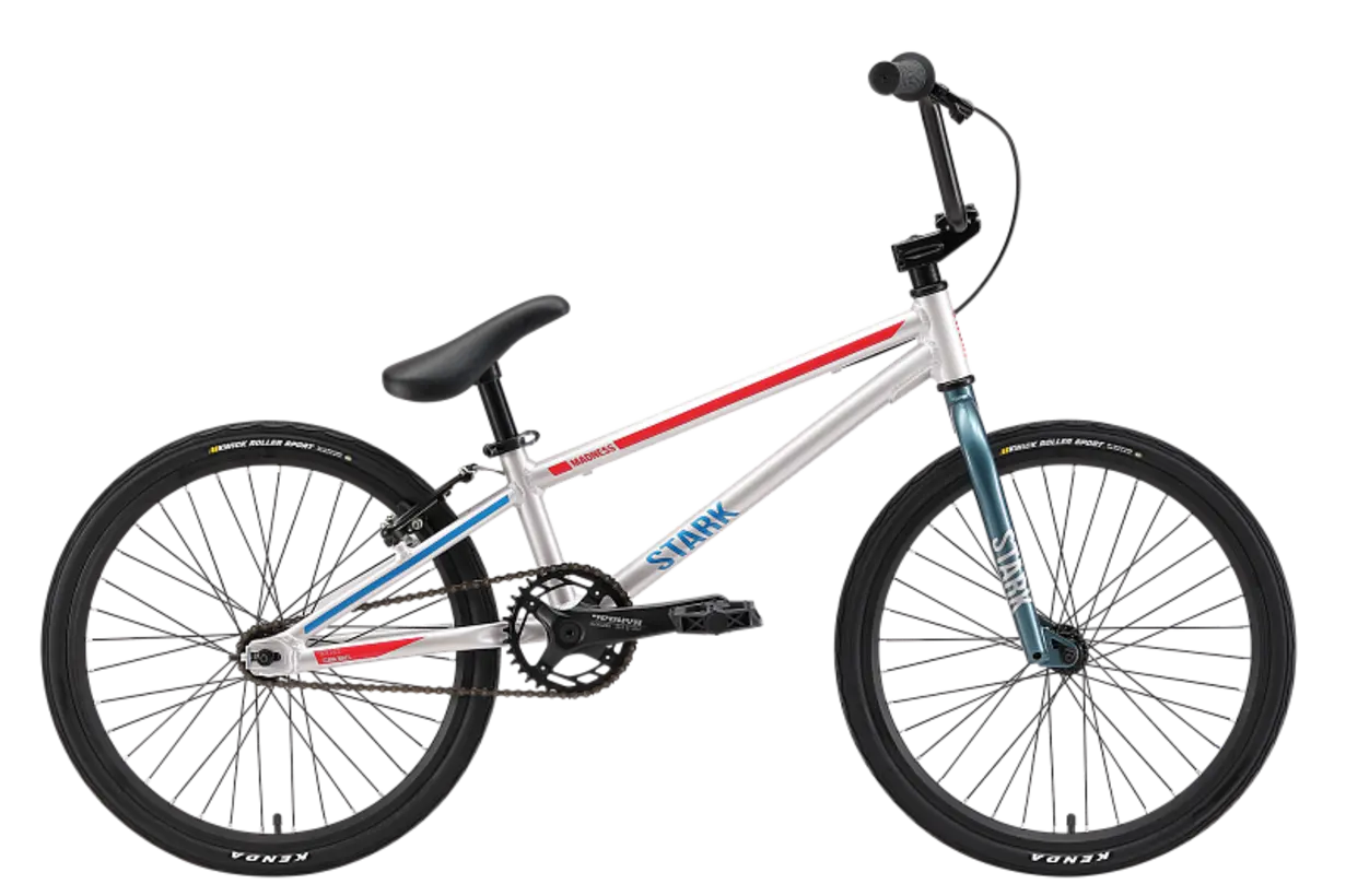 Велосипед Stark Madness BMX Race серый/красный 2