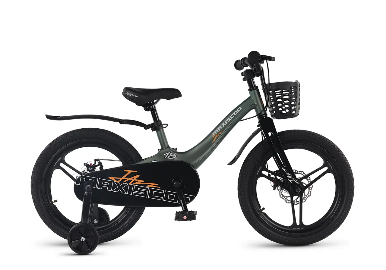 Детский велосипед Maxiscoo Jazz Pro 18 2026 / MSC-J1854P зеленый матовый 1