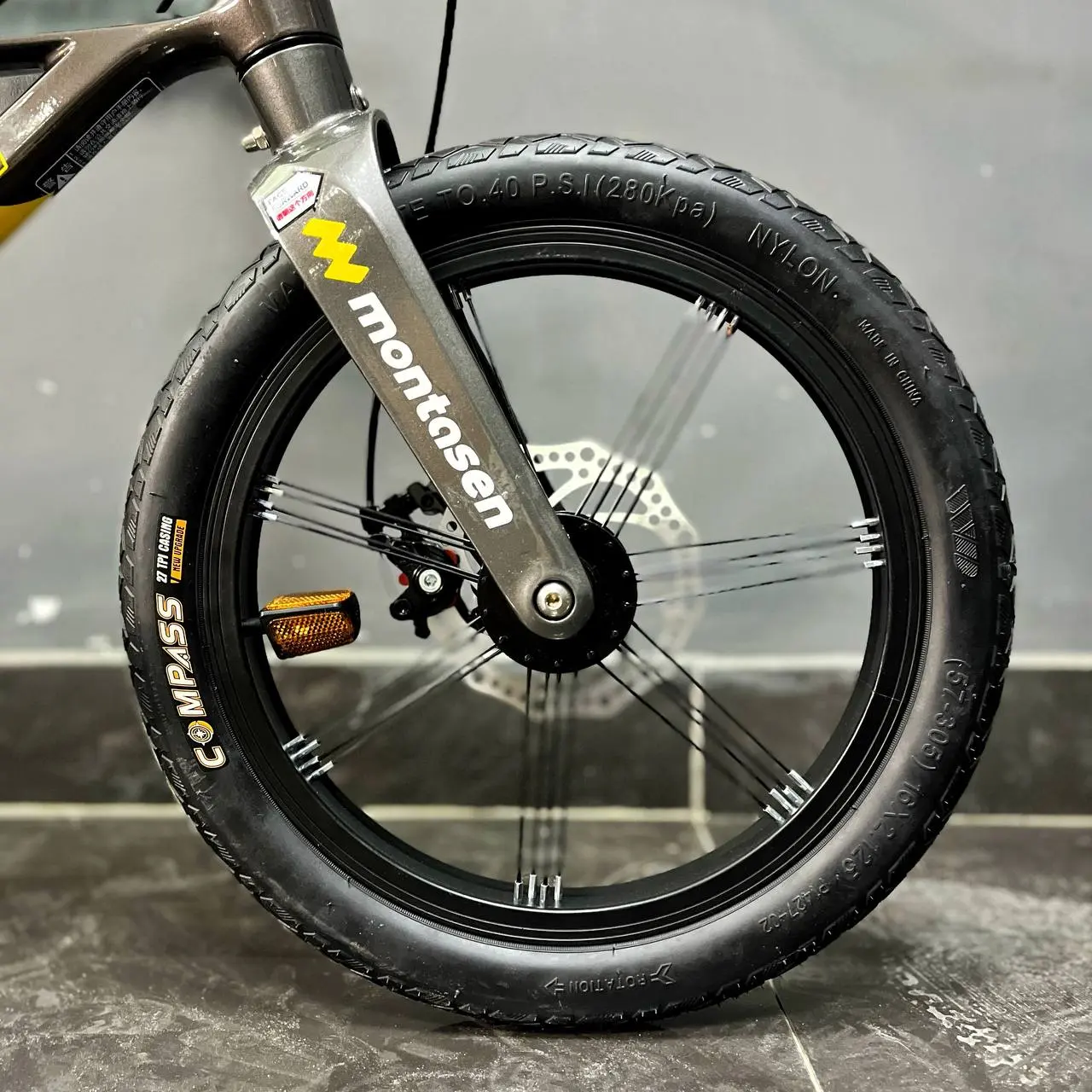 Детский велосипед Montasen MB07 16 серый 2