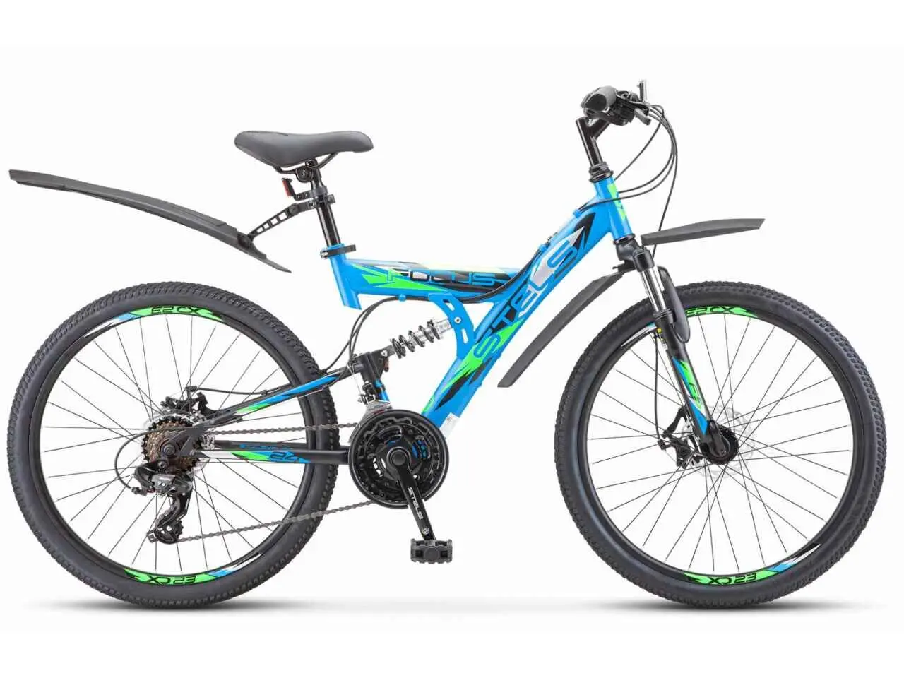 Stels Focus MD 24" 18-sp V010 синий-черный 1