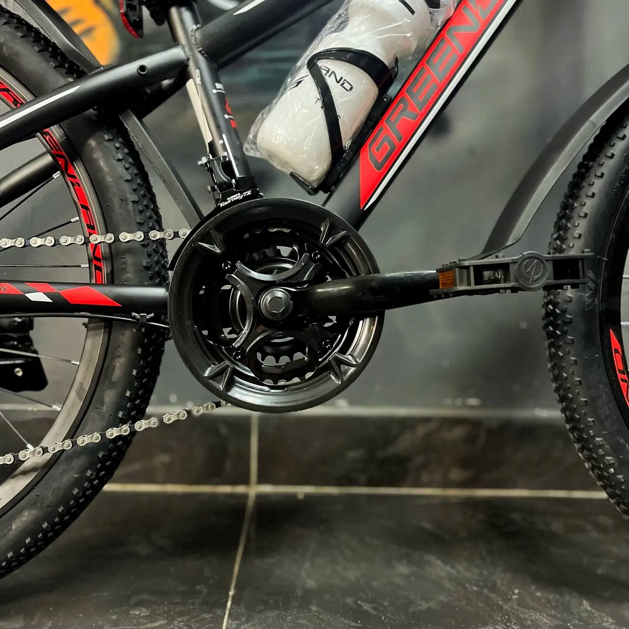 Велосипед Greenland Space 24 черный-красный 2