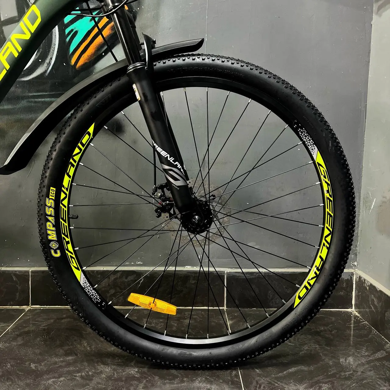 Велосипед Greenland Action 27.5 зеленый-желтый 2