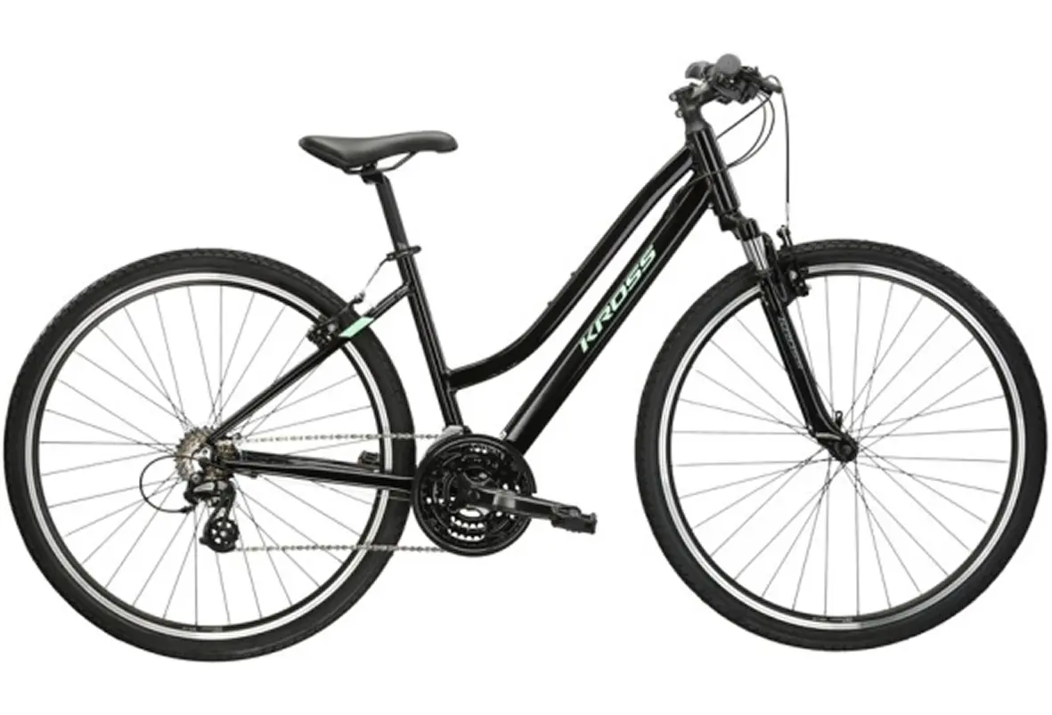 Kross Evado 2.0 D 28 черный/мятный глянец 1