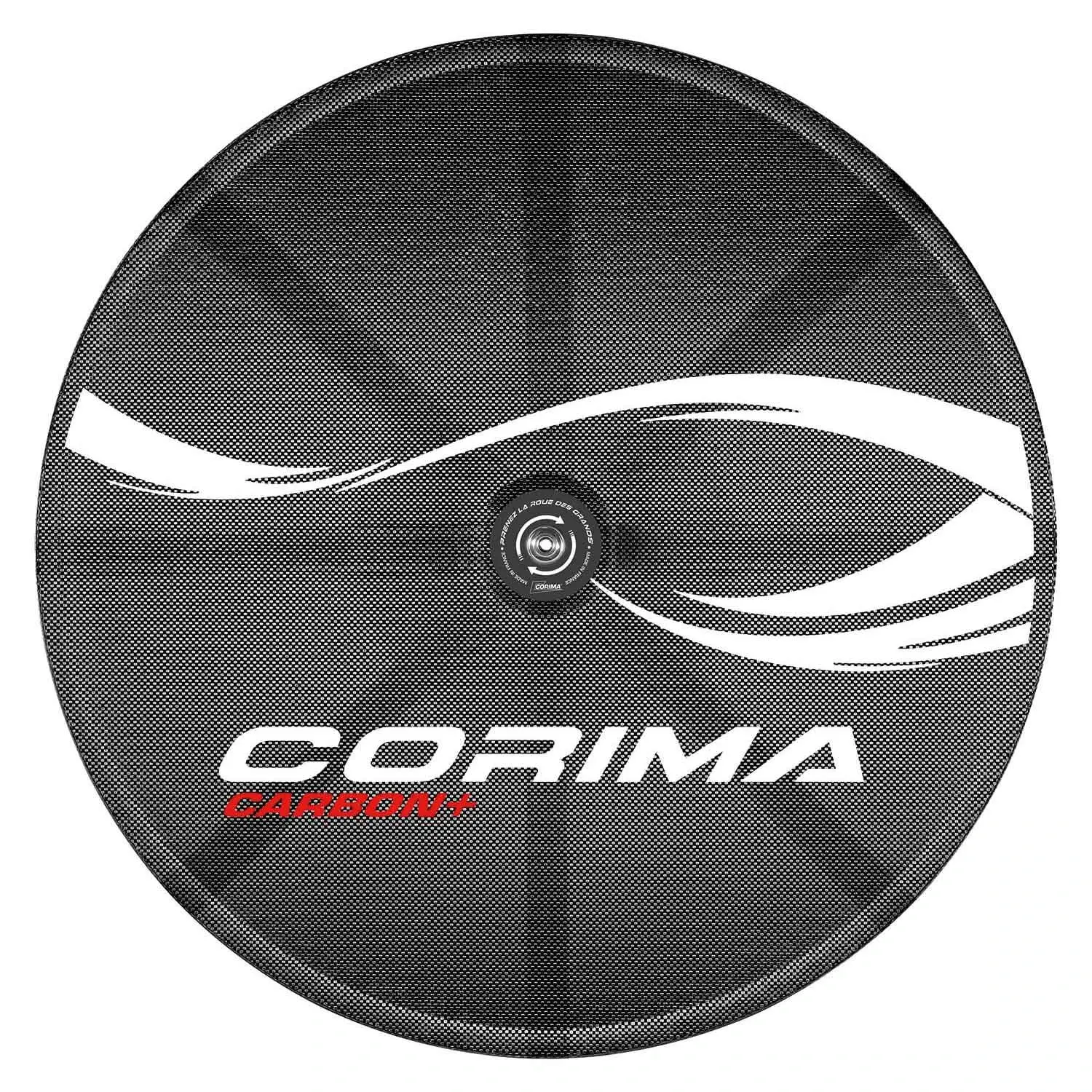 Колесо заднее Corima Disc C+, для трека, под однотрубку, подшипники Ceramic Speed, белые наклейки 1