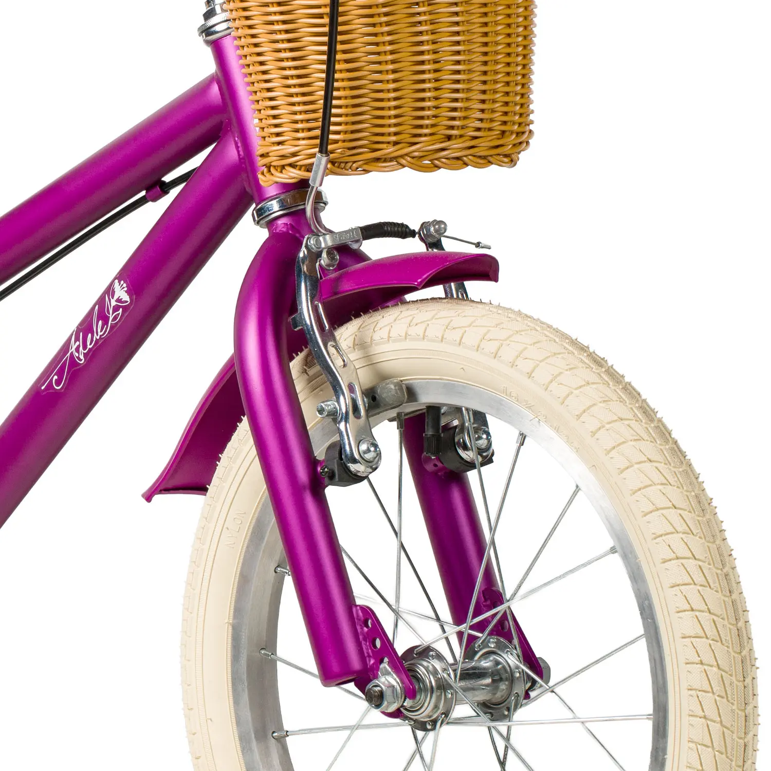 Детский велосипед Novatrack Adele 16 пурпурный 1