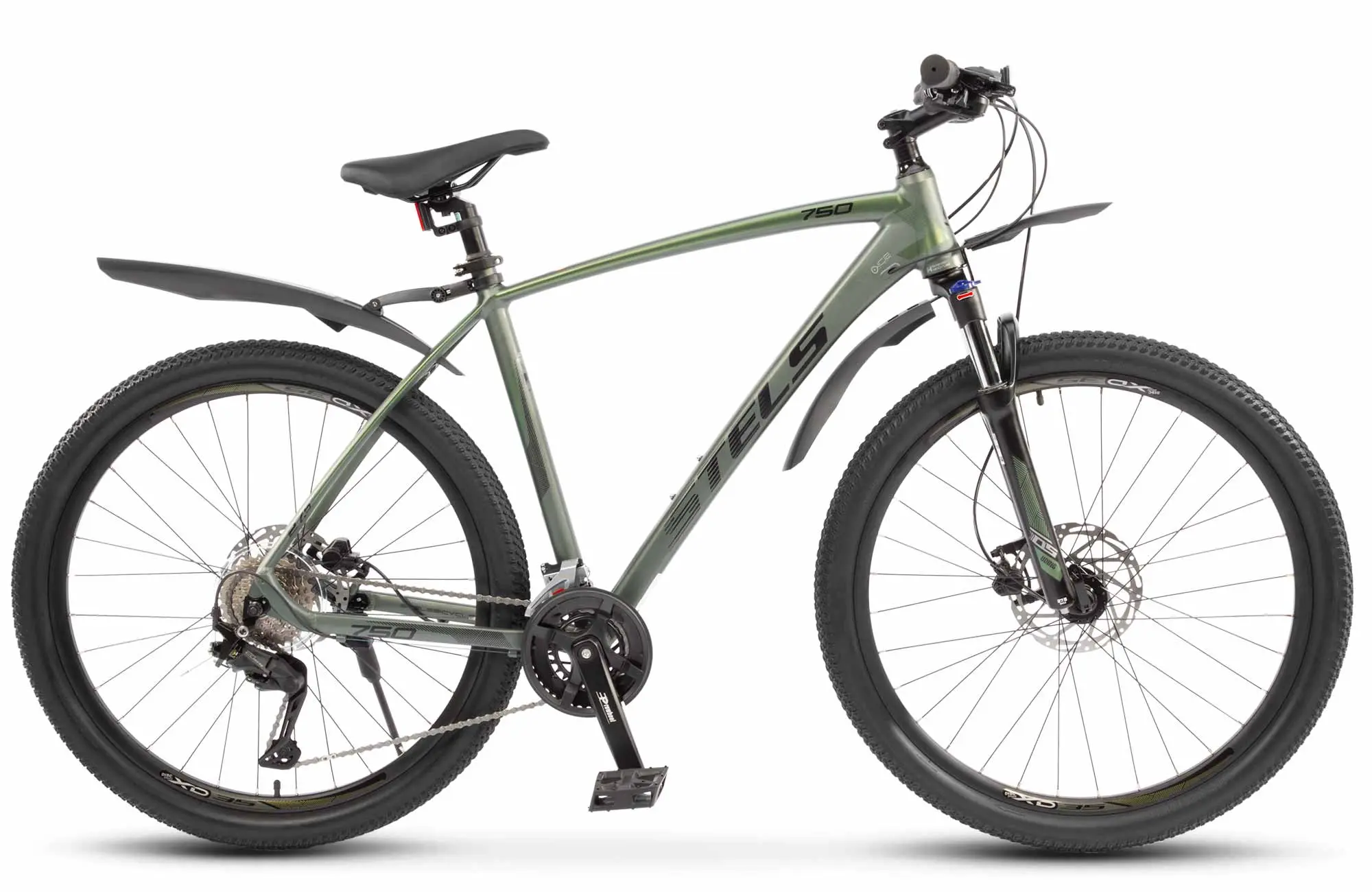 Велосипед Stels Navigator 750 27.5 D Темно-зеленый 1