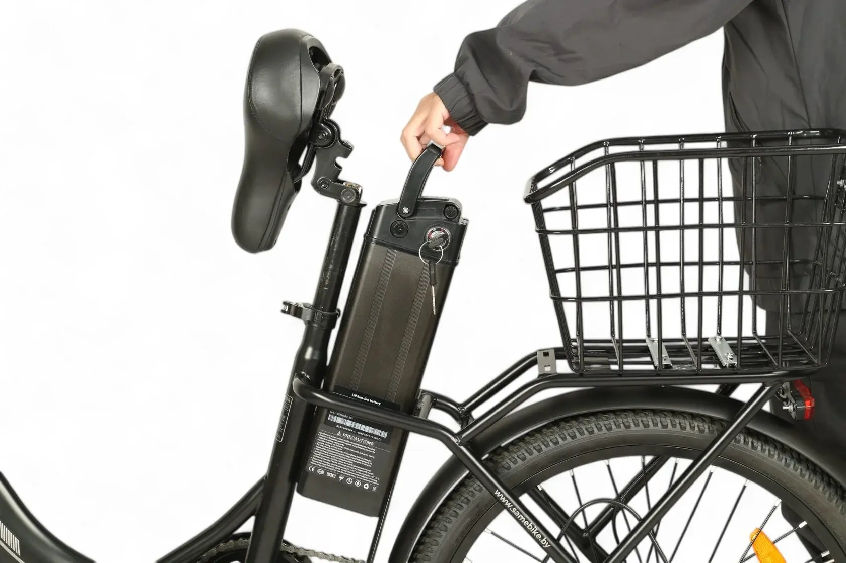 Электровелосипед SameBike City Master черный 1