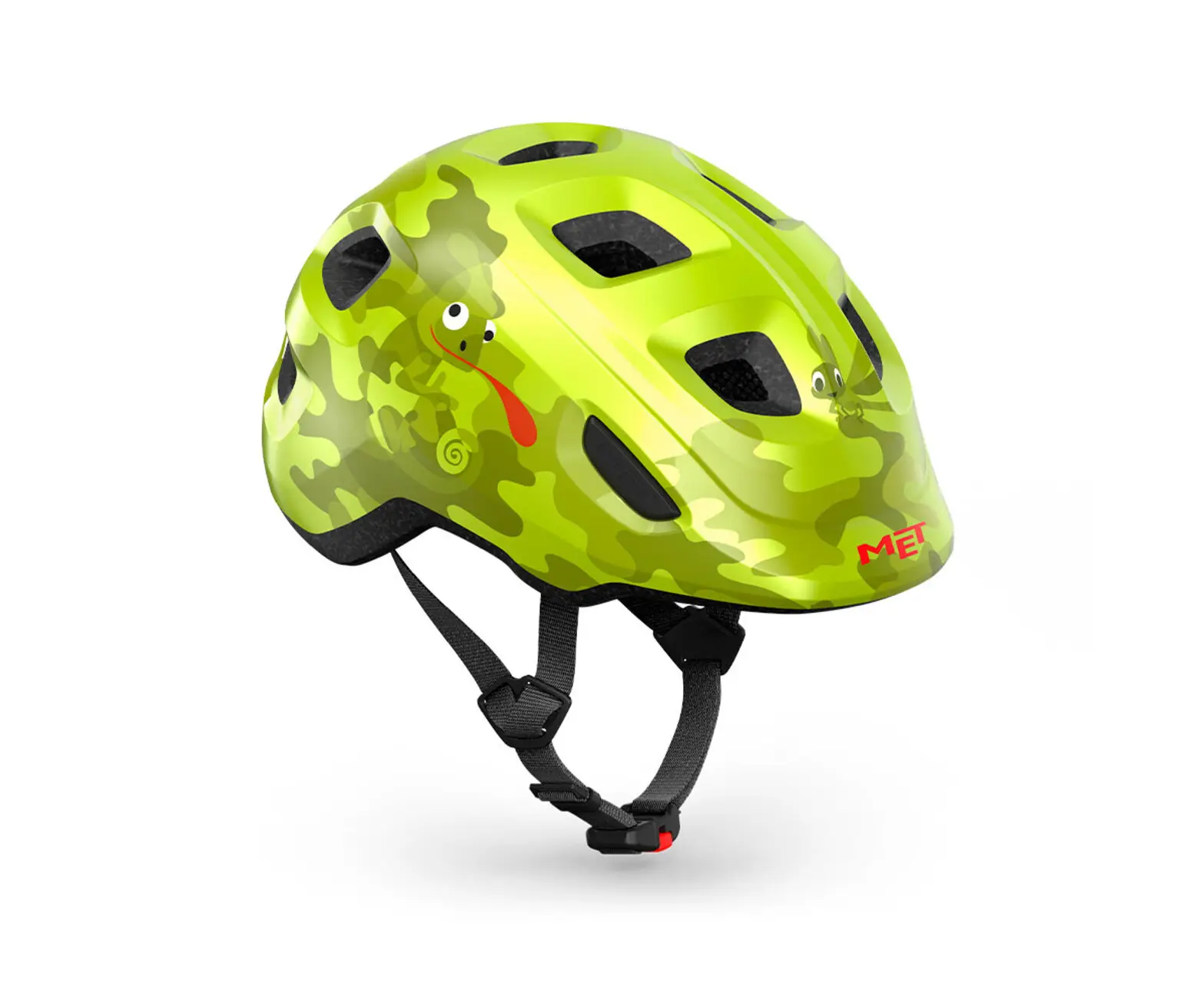 Велошлем детский Met Hooray Lime Chamaleon S 1