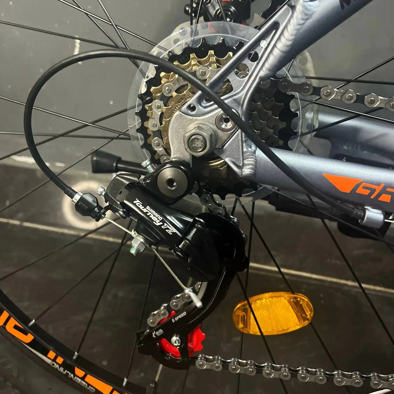 Велосипед Greenland Draft 27.5 серый-оранжевый 2