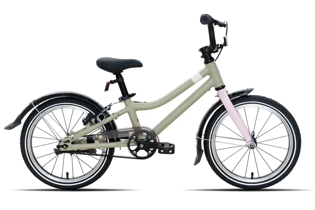 Детский велосипед Meet Bloom 16 серый-розовый 1