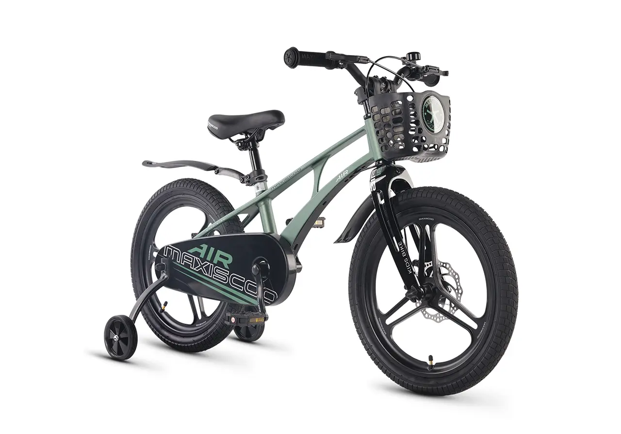 Детский велосипед Maxiscoo Air Pro 18 2026 / MSC-A1855P зеленый матовый 1