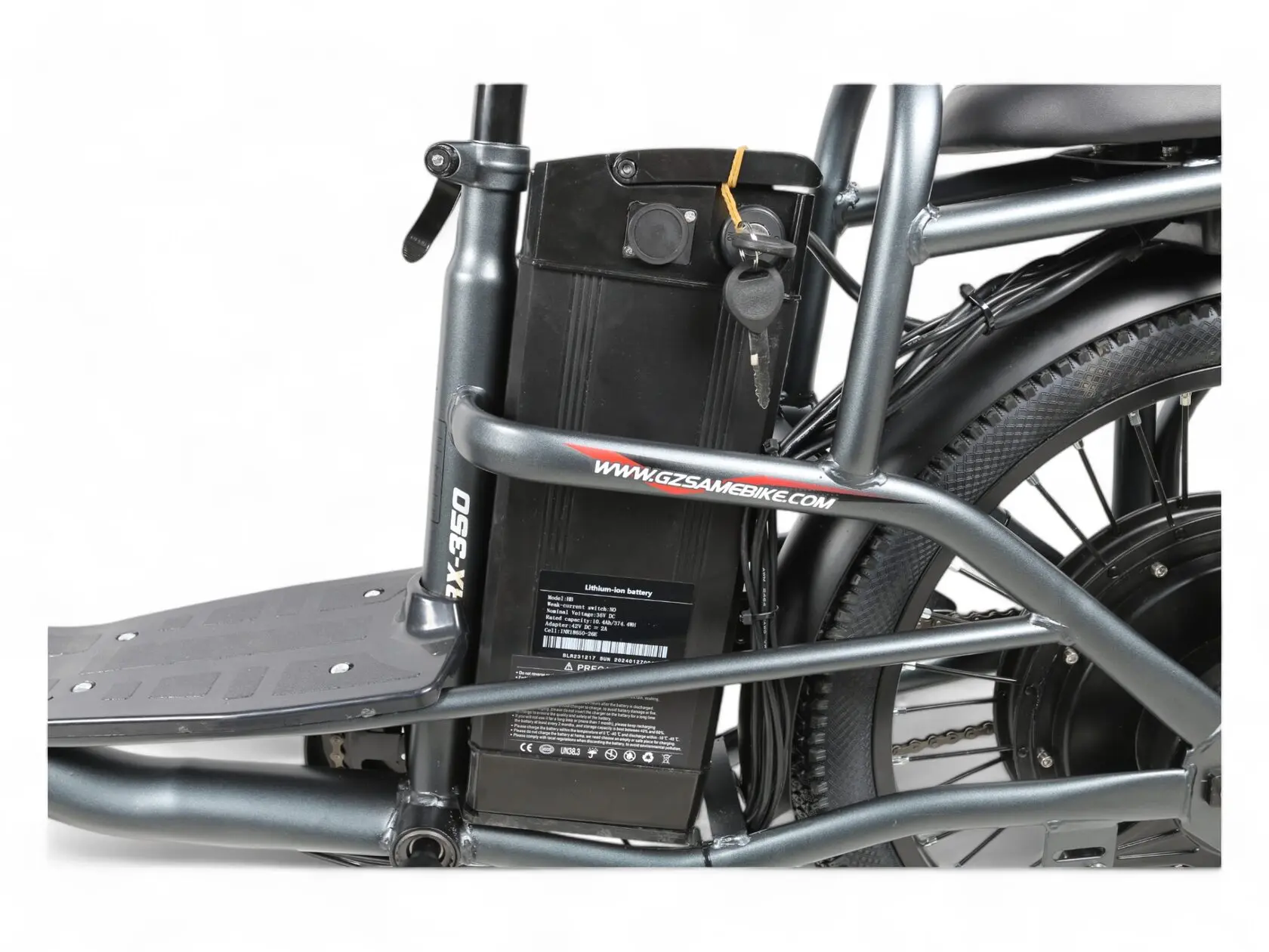 Электровелосипед SameBike RX350 Серебристый 1