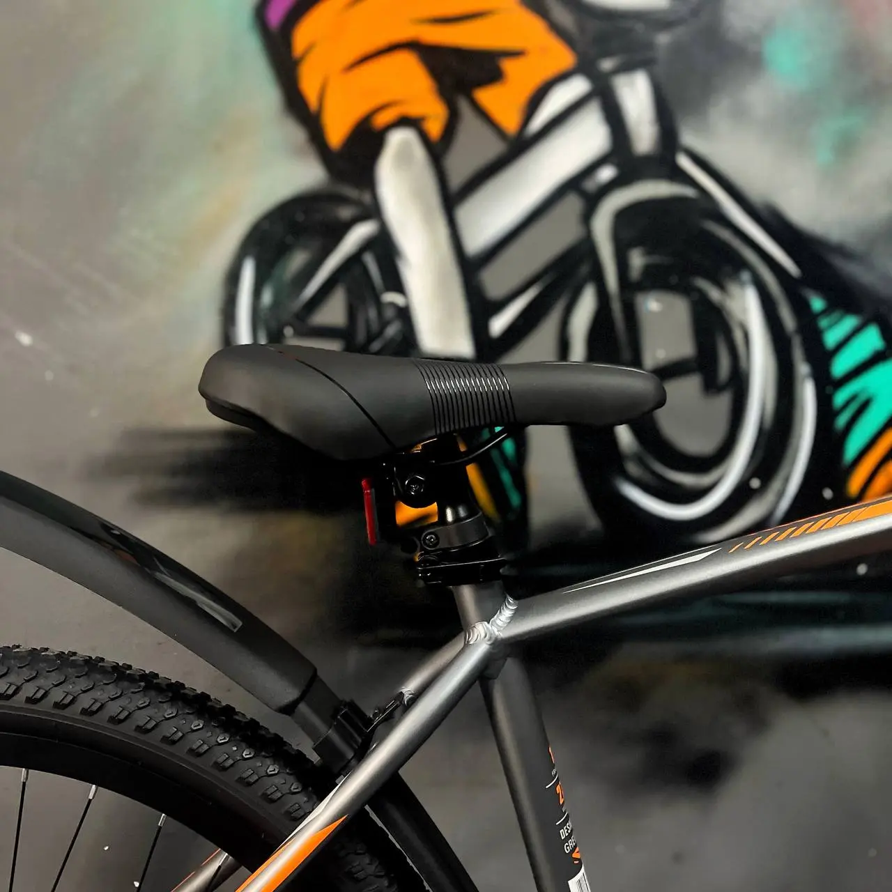 Велосипед Greenland Everest 1.0 27.5 серый-оранжевый 1