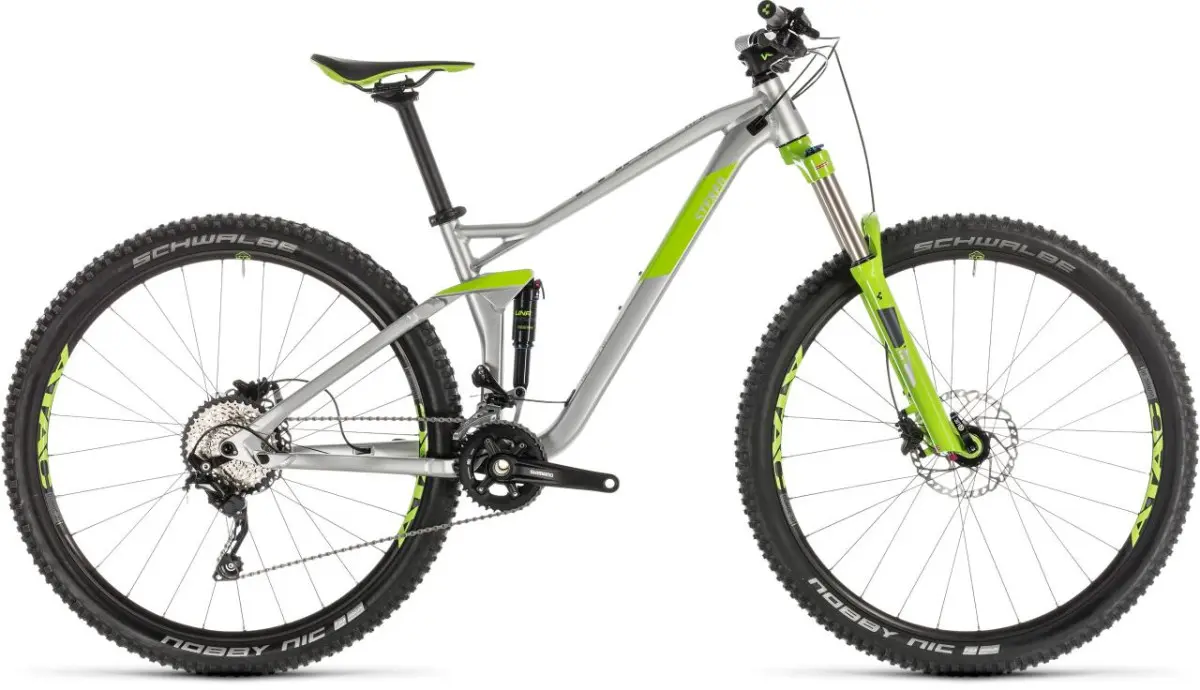 Cube Stereo 120 Pro 29" серебристый/зеленый 1