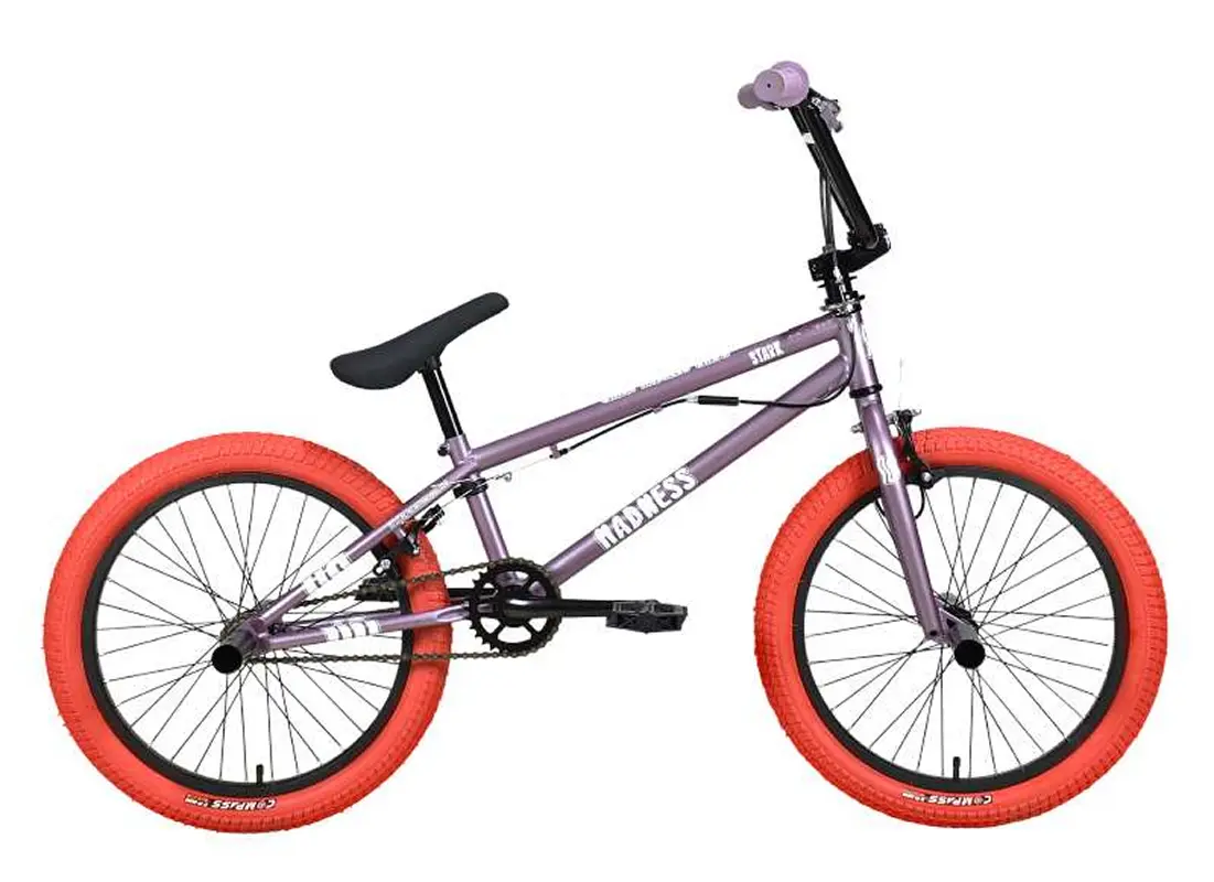 Велосипед Stark Madness BMX 2 2024 (фиолетово-серый/перламутр/черный) 1