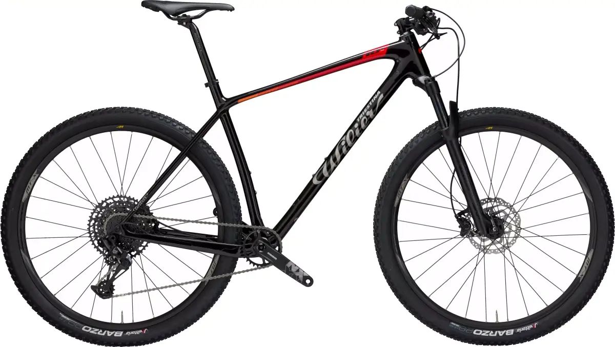 Велосипед Wilier 101X 2023 E121NCXC (Black/Red/Orange) 1