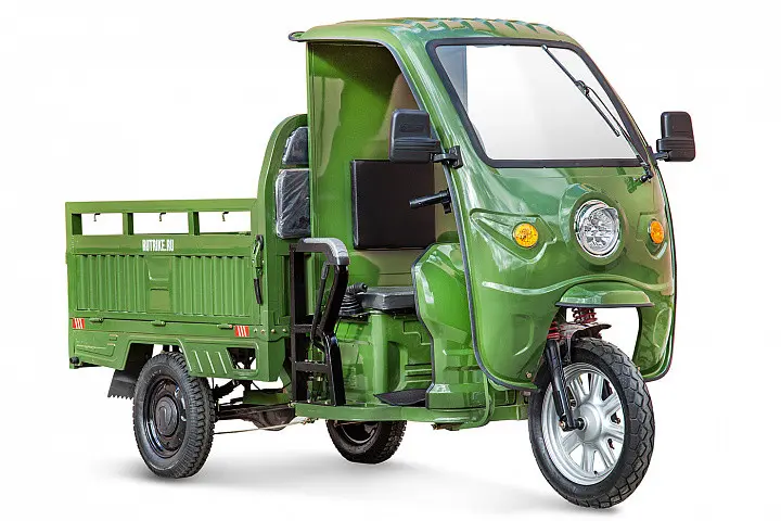 Грузовой электротрицикл Rutrike Гермес 1500 60V1200W   темно-зеленый 1