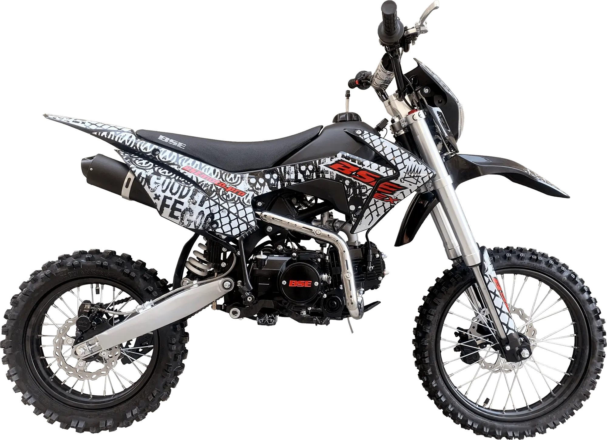 Мотоцикл BSE EX 17/14 Max13 / B0EXYG040ERW3 (белый/красный) 1