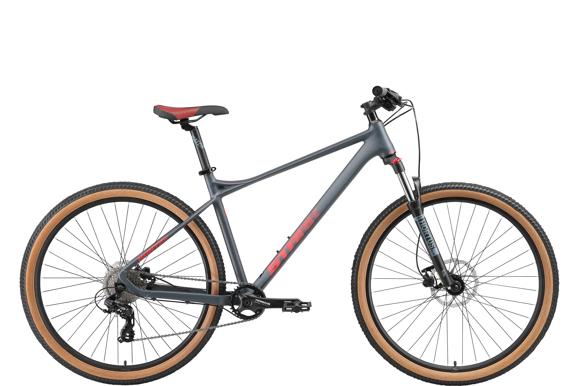 Велосипед Stark Hunter 29.1 HD антрацит матовый-красный 1