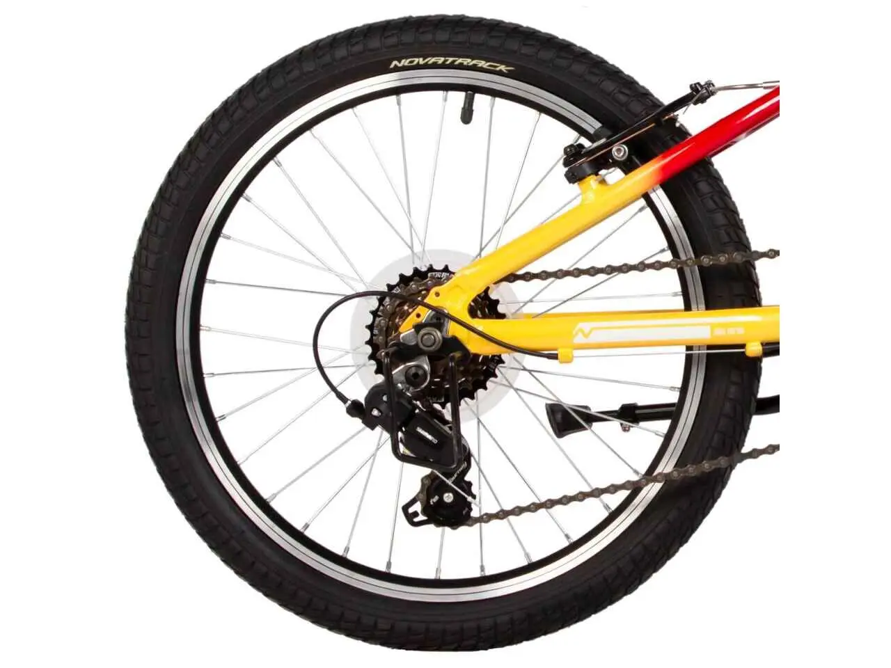 Детский велосипед Novatrack Katrina 20 6 V желтый/красный 1