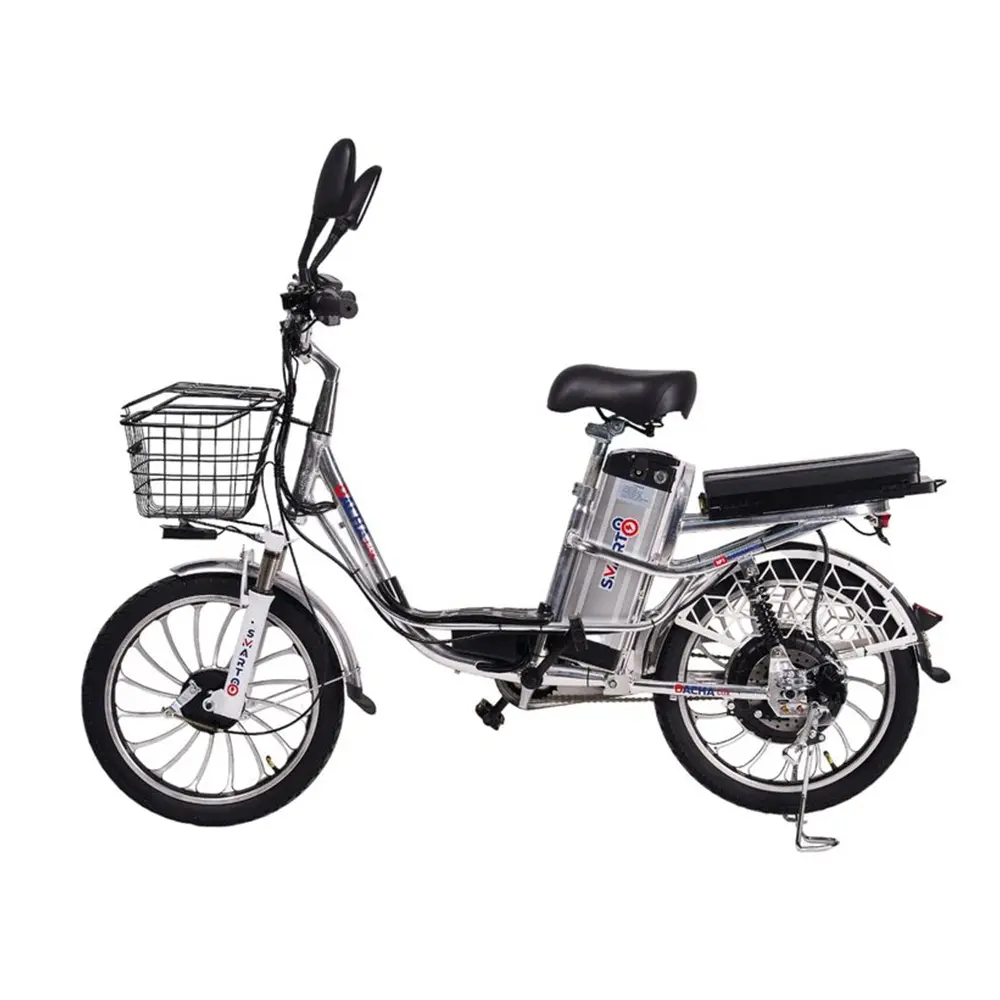 Электровелосипед Smart8 Dacha Lux серебристый 1