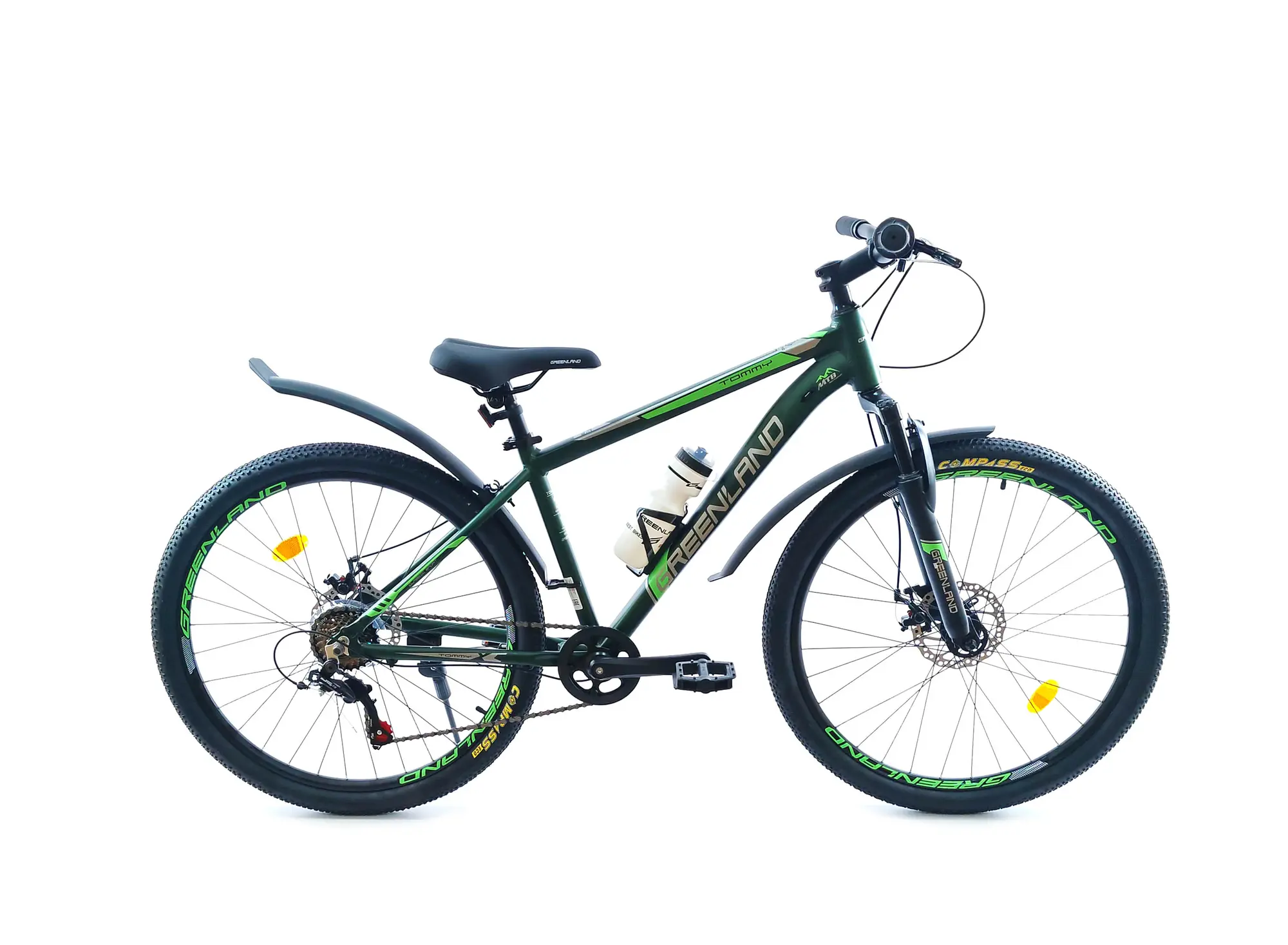 Велосипед Greenland Tommy 26 7S темный-зеленый 1