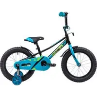 Детский велосипед Novatrack Valiant 16 2019 163VALIANT.BK9 (черный/голубой, 2019) 2