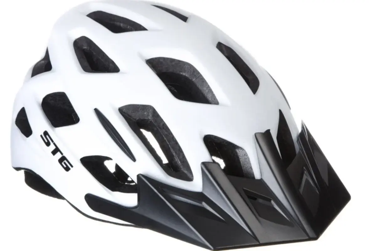 Шлем STG HB3-2-D L(58-61)cм белый с фикс застежкой 1