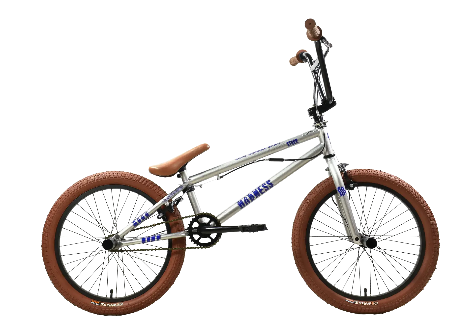 Велосипед Stark Madness BMX 2 (серебристый/фиолетовый/песочный) 1