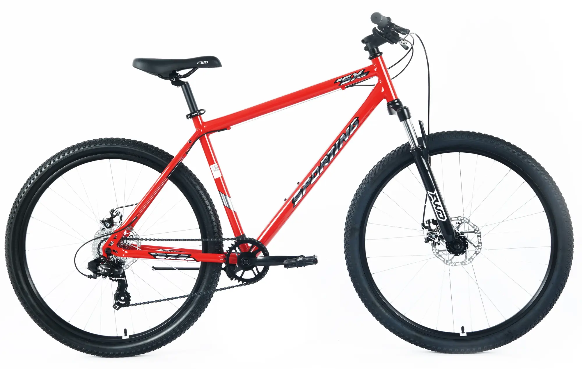 Велосипед Forward Sporting SX 27,5 красный-серебристый 1