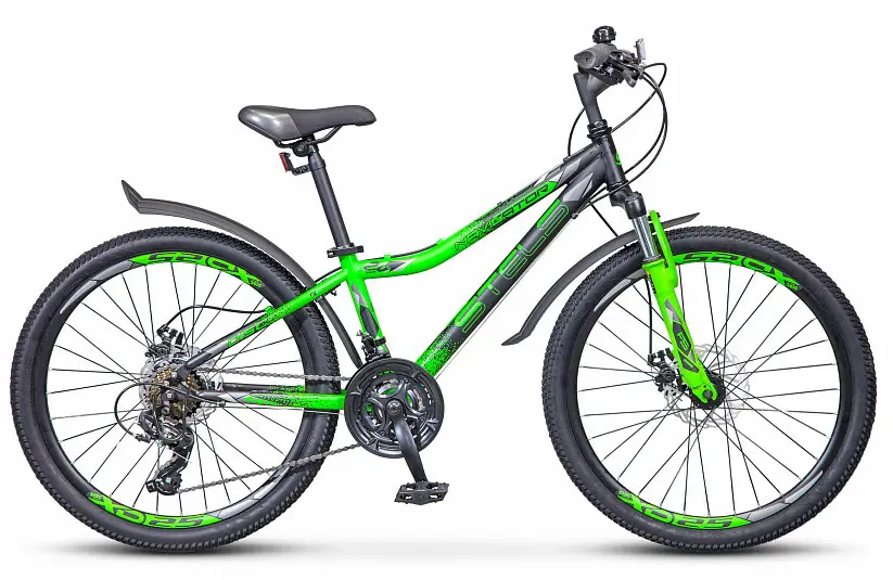 Stels Navigator 410 MD 24" 21sp V010 черный/зеленый 1