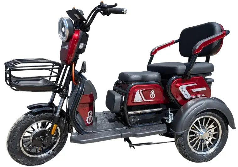 Электротрицикл Smart8 Bulbash S  красный 1