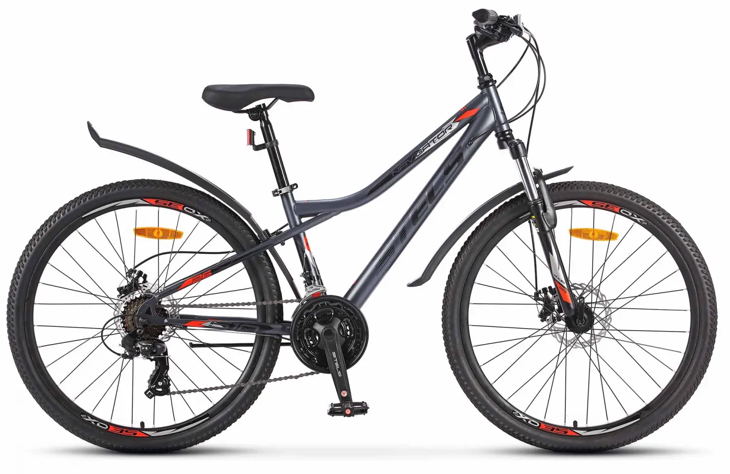 Велосипед Stels Navigator 510 MD 26  Антрацитовый-Красный 1